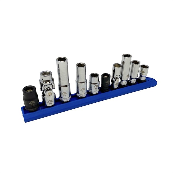 Cta Manufacturing 10 mm Polished Chrome Socket Set - 10 Piece CT304379 - main